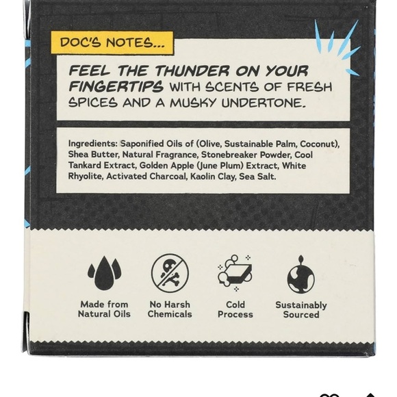 Dr. Squatch All Natural Divine Storm Limted Edition Men's Bar Soap - Picture 12 of 12